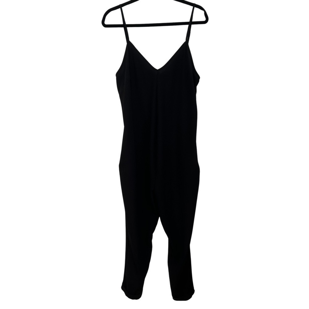 Hatch Collection The Georgie Jumper One Piece V-Neck Black SZ 1= S/M EUC Trendy